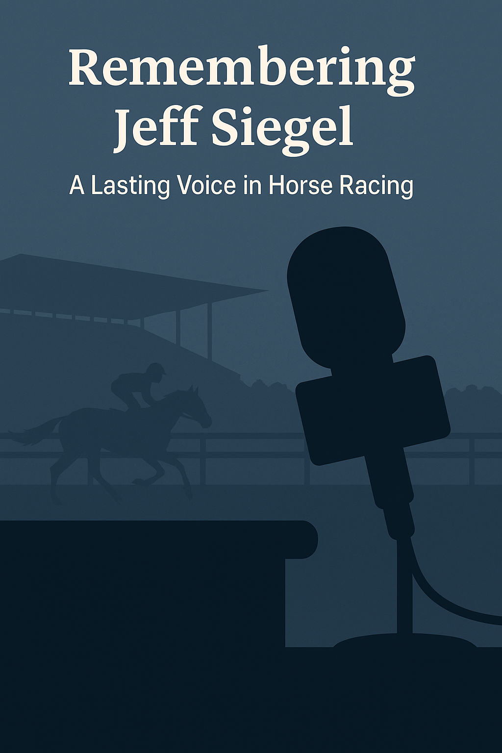 Microphone silhouette tribute for Jeff Siegel